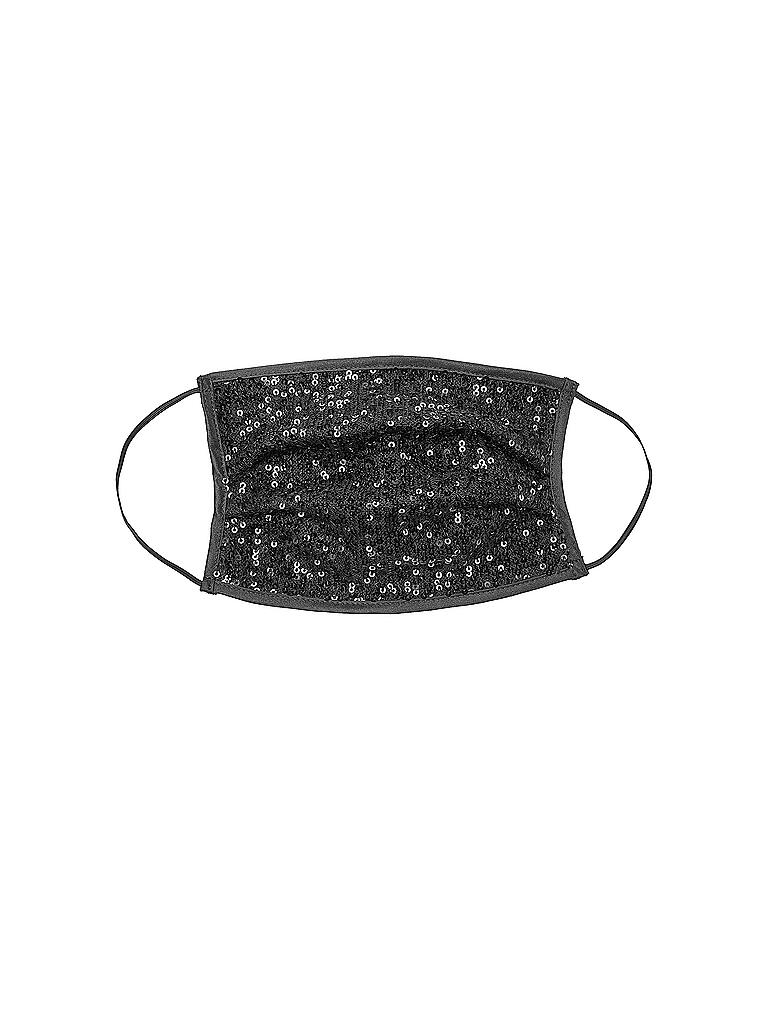 SWING | Mund-Nasen-Maske Glitzer | schwarz