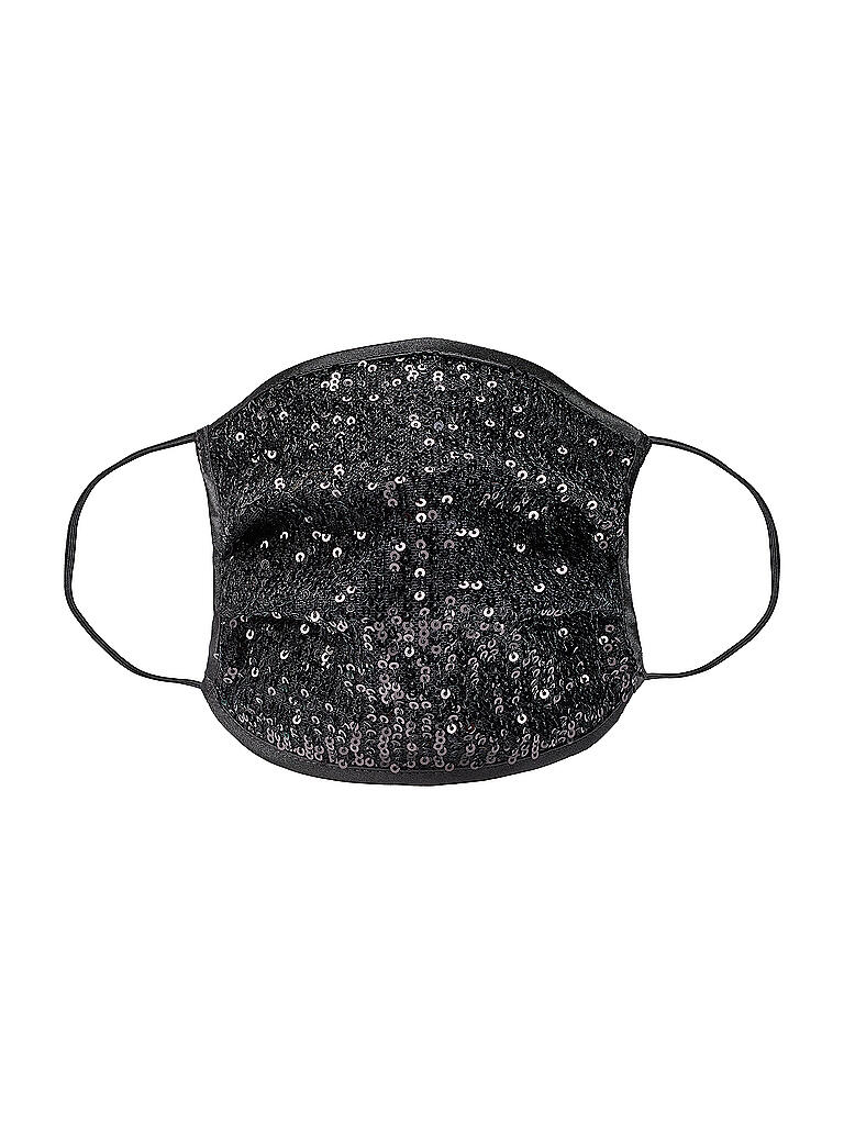 SWING | Mund-Nasen-Maske Glitzer | schwarz