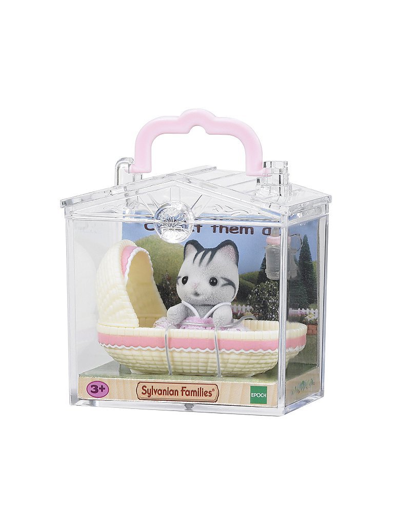 SYLVANIAN FAMILIES Minibox - Katze im Babykorb 5198