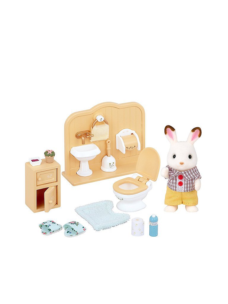 SYLVANIAN FAMILIES Schokoladenhasen Bruder mit Waschraum