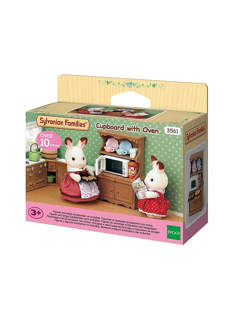 SYLVANIAN FAMILIES | Geschirrschrank mit Mikrowelle 3561 | keine Farbe