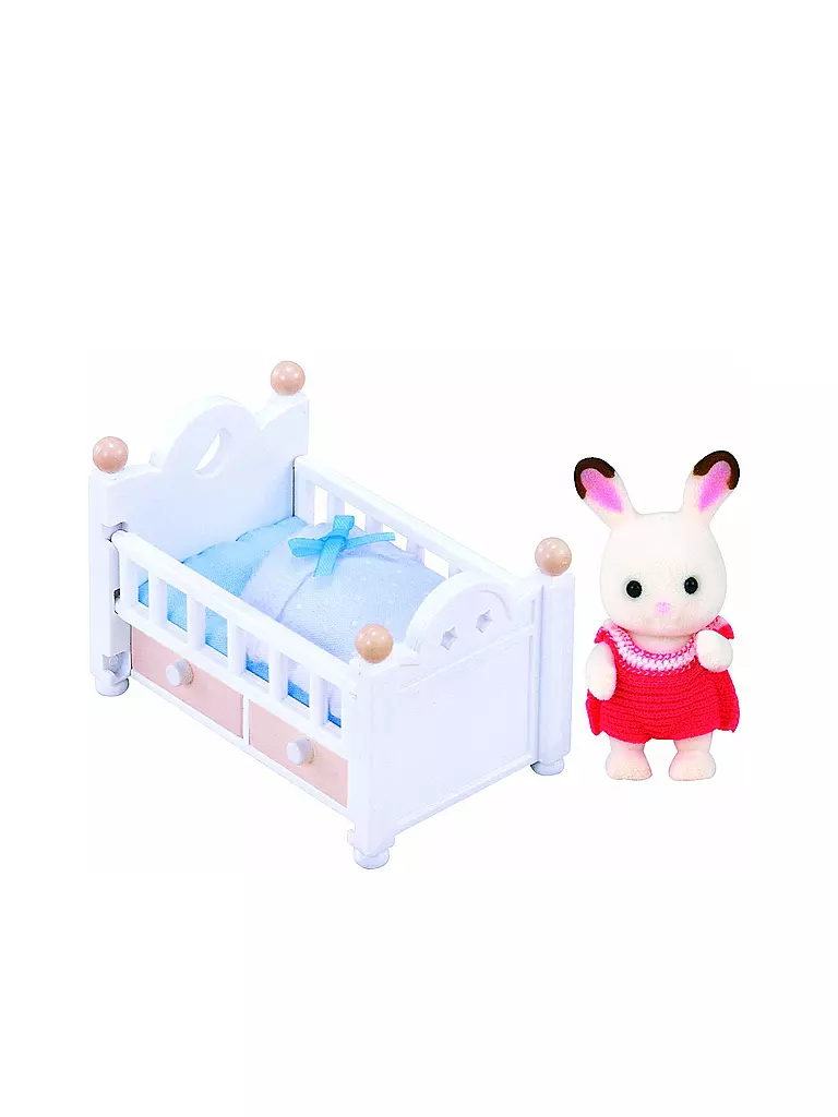 SYLVANIAN FAMILIES | Schokoladenhasen Baby und Bettchen  | keine Farbe