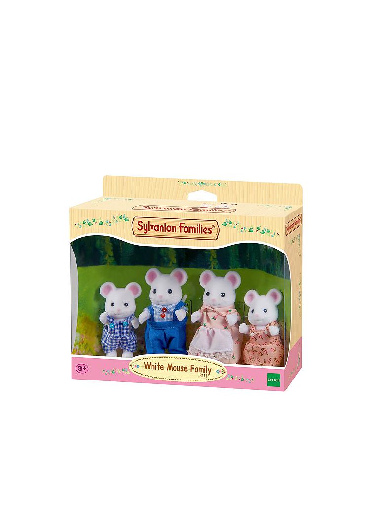 SYLVANIAN FAMILIES | Weiße Maus Familie Nagemann 3111 | keine Farbe