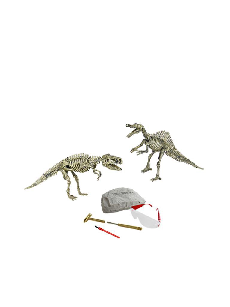 T-REX WORLD | Ausgrabungsset Battle Pack Tyrannosaurus und Spinosaurus  | 