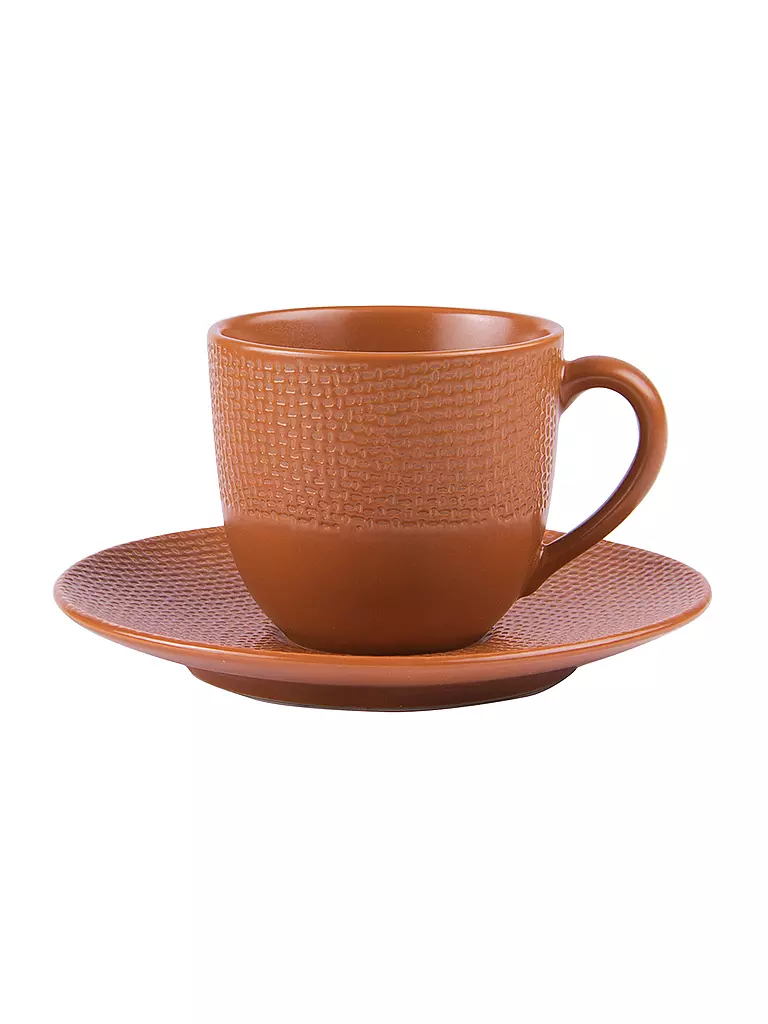 TABLE PASSION | Espressotasse mit Untertasse 220ml VESUVIO Terra | orange