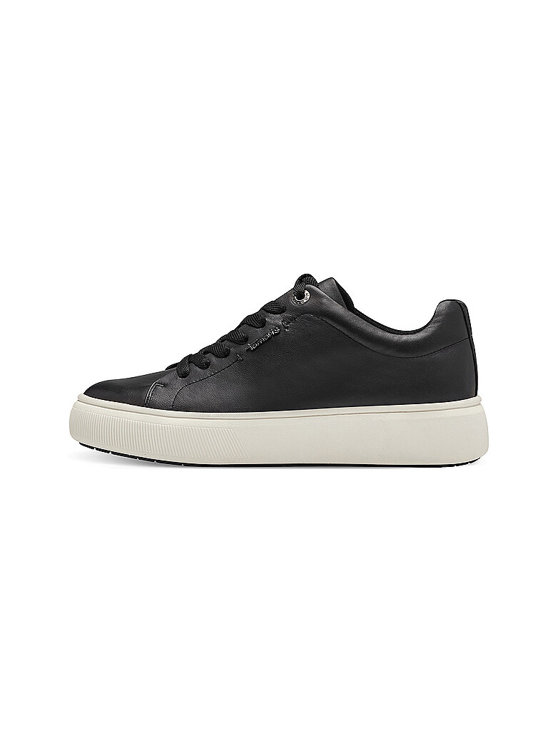 Tamaris Damen Sneaker Low Leder, schwarz, 36 EU