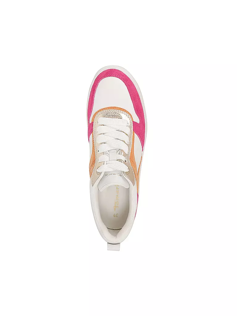 Tamaris Damen Sneaker 1-23735-42 – Sportlicher Freizeitschuh Mit 4,5 Cm Absatz, Aus Leder & Synthetik