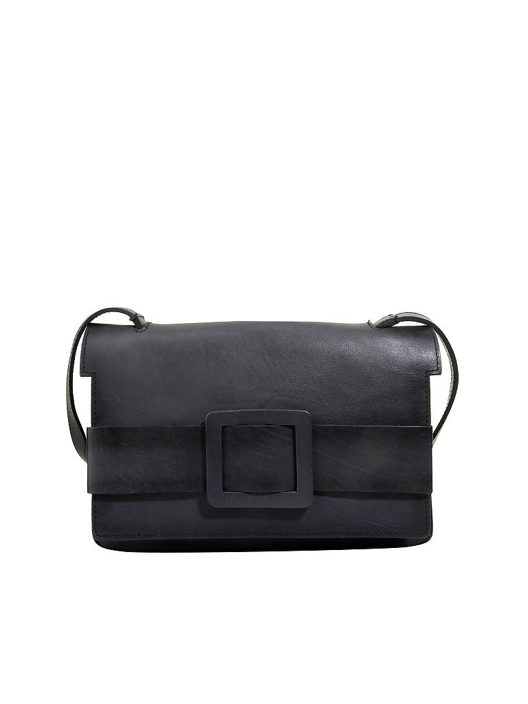 TASCHENDIEB Ledertasche - Umhängetasche Rosaliegasse 2 grau