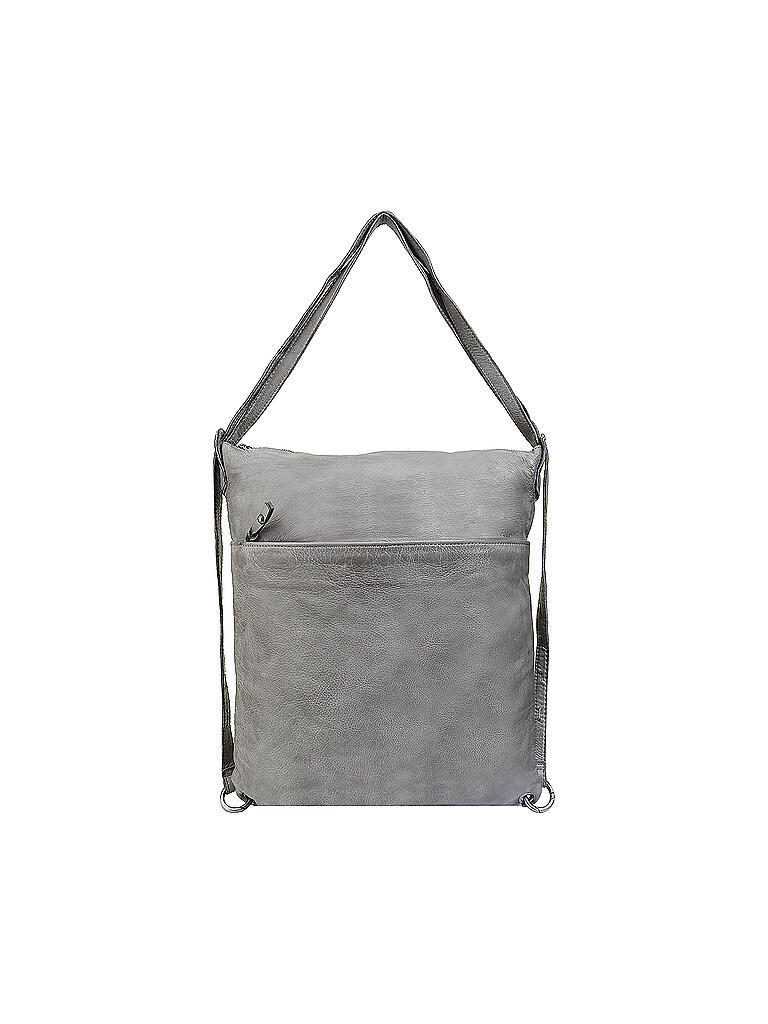 TASCHENDIEB | Leder Rucksack Kohlmarkt 3 | grau