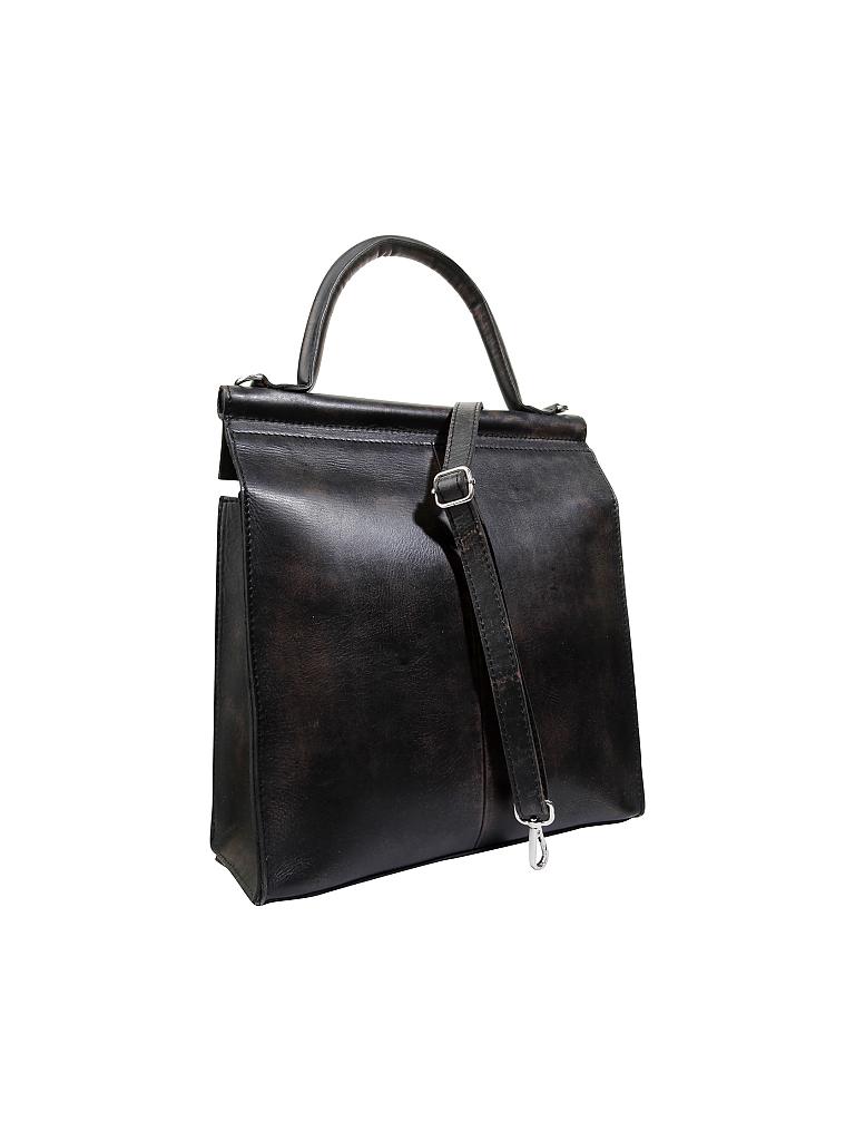 TASCHENDIEB | Ledertasche - Shopper "Annagasse" | grau