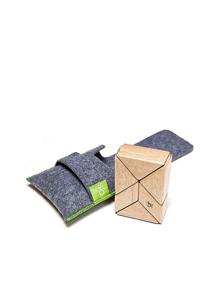 TEGU Magnetisches Holzset Prisma (natur) 6-tlg.
