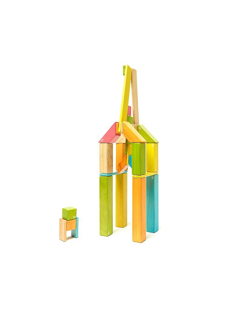 TEGU | Magnetische Holzbausteine (farbig) 42 Teile | keine Farbe