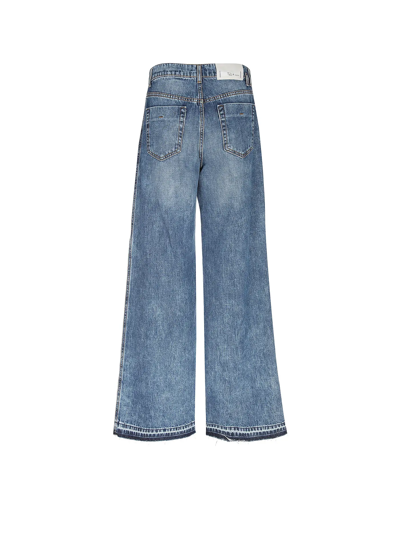TELA | Jeans Wide Leg TABACCO | blau