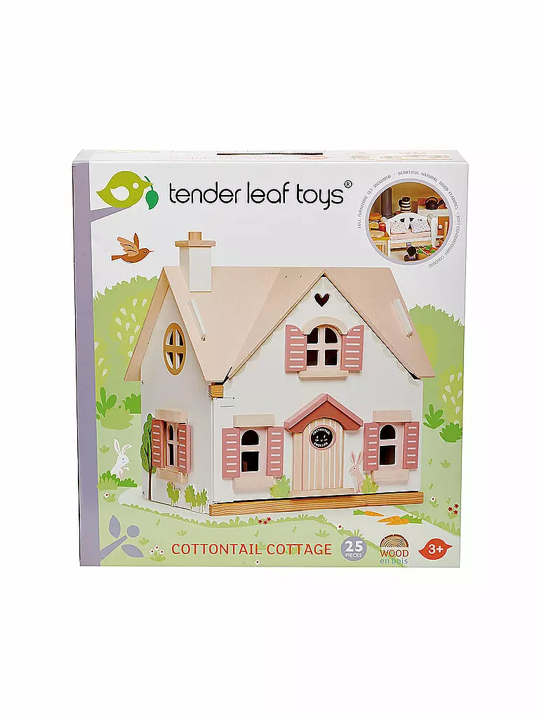 TENDER LEAF TOYS | Puppenhaus Cottontail aus Holz | keine Farbe