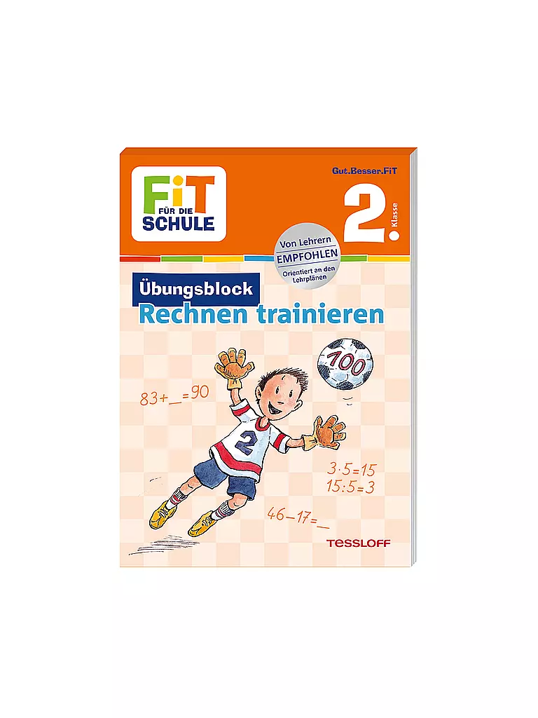 TESSLOFF VERLAG | Übungsblock - Fit für die Schule - Rechnen Trainieren 2. Klasse | keine Farbe