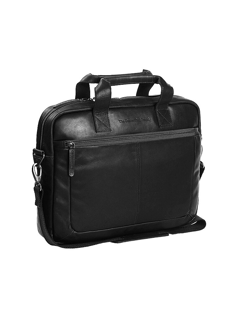Wax Pull Up Calvi Aktentasche Leder 40 cm Laptopfach schwarz
