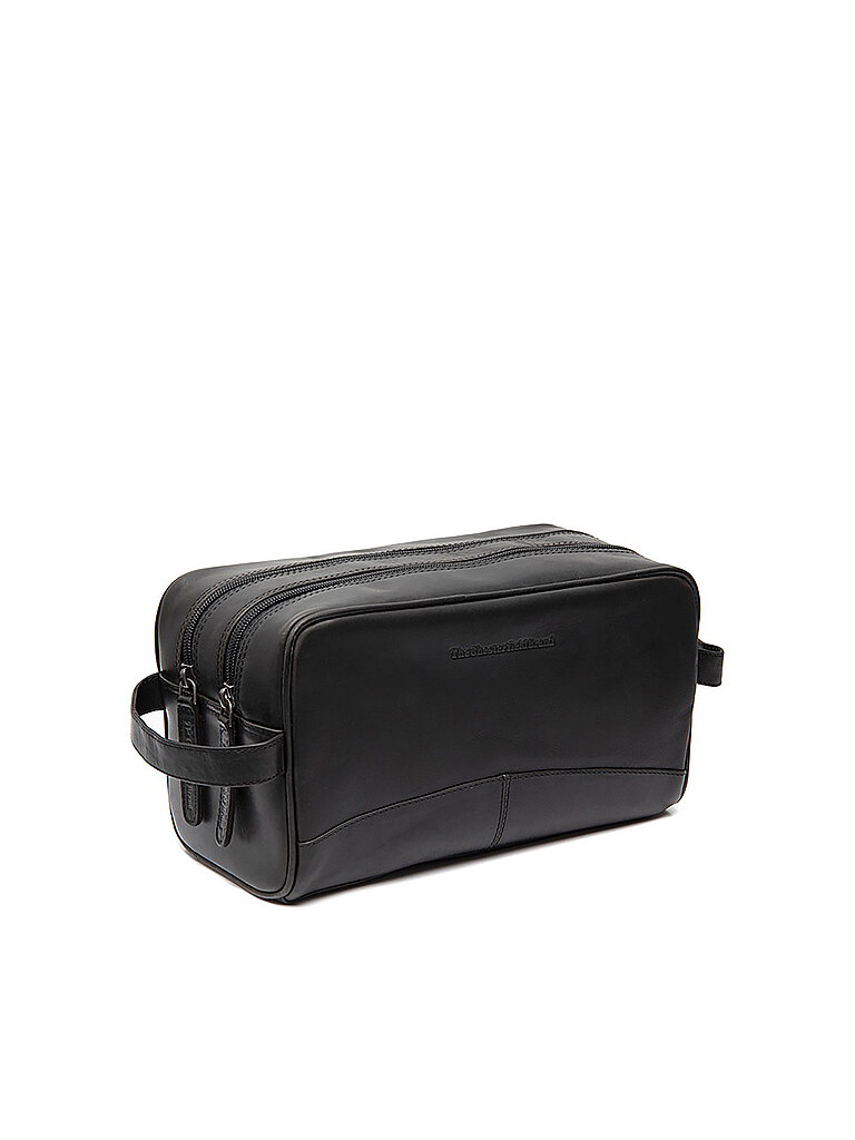 Wax Pull Up Stacey Kulturbeutel Leder 24 cm zwart
