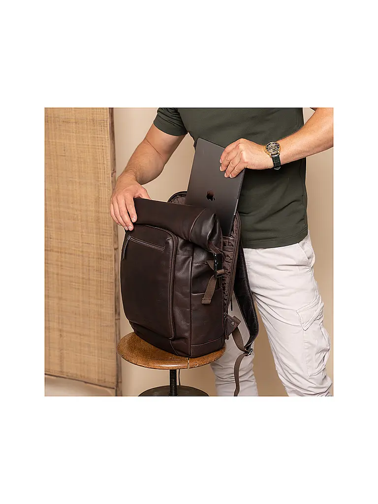 THE CHESTERFIELD BRAND | Laptop Rucksack REMO 16 Zoll | Braun