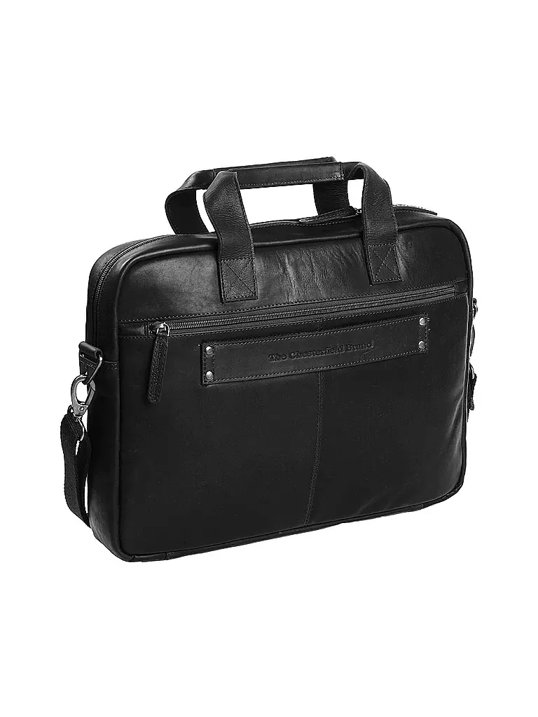 THE CHESTERFIELD BRAND | Ledertasche - Laptoptasche CALVI | Schwarz