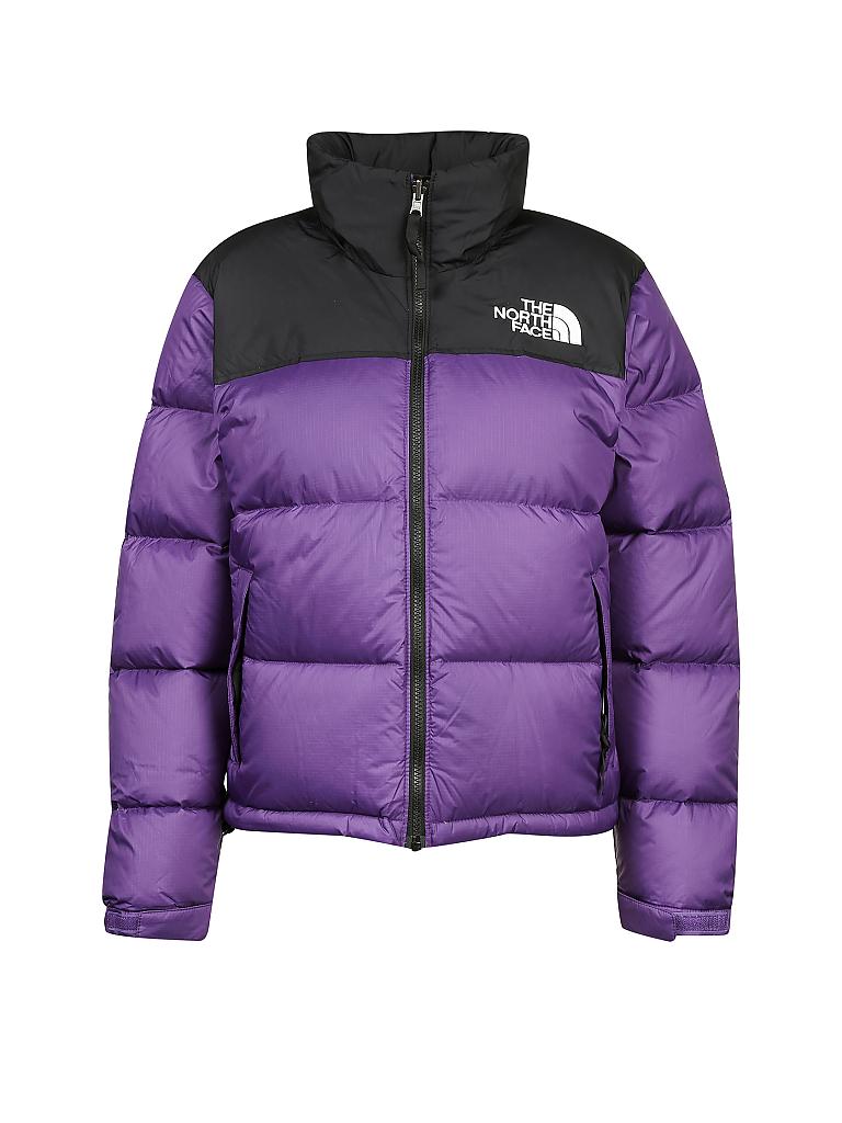 north face nuptse lila