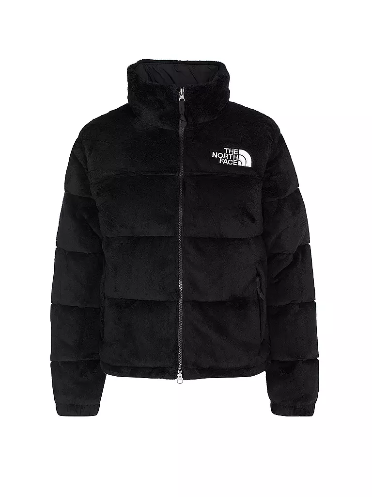 THE NORTH FACE | Daunensteppjacke in Felloptik NUPTSE | schwarz