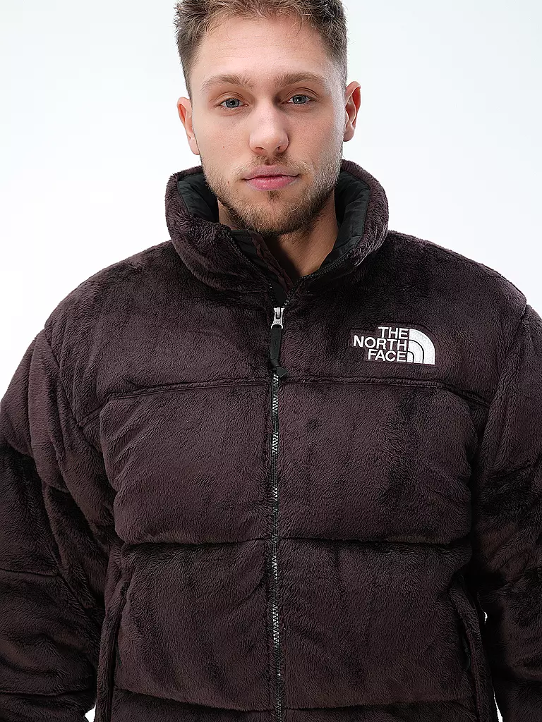 THE NORTH FACE | Daunensteppjacke in Felloptik NUPTSE | braun