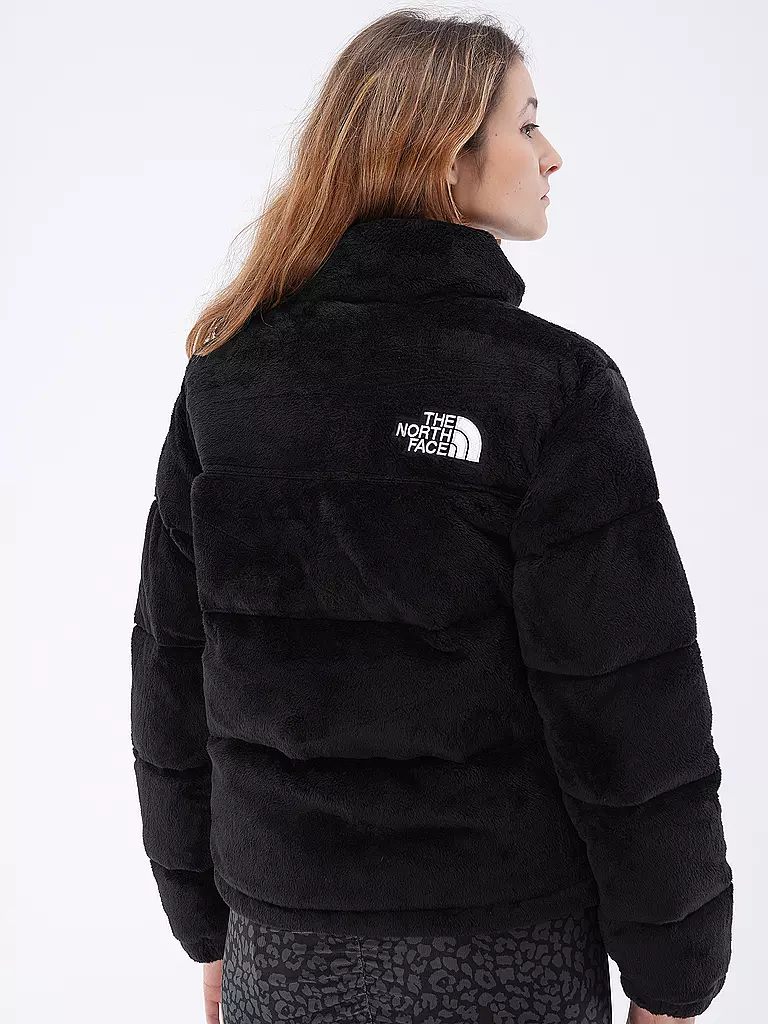 THE NORTH FACE | Daunensteppjacke in Felloptik NUPTSE | schwarz