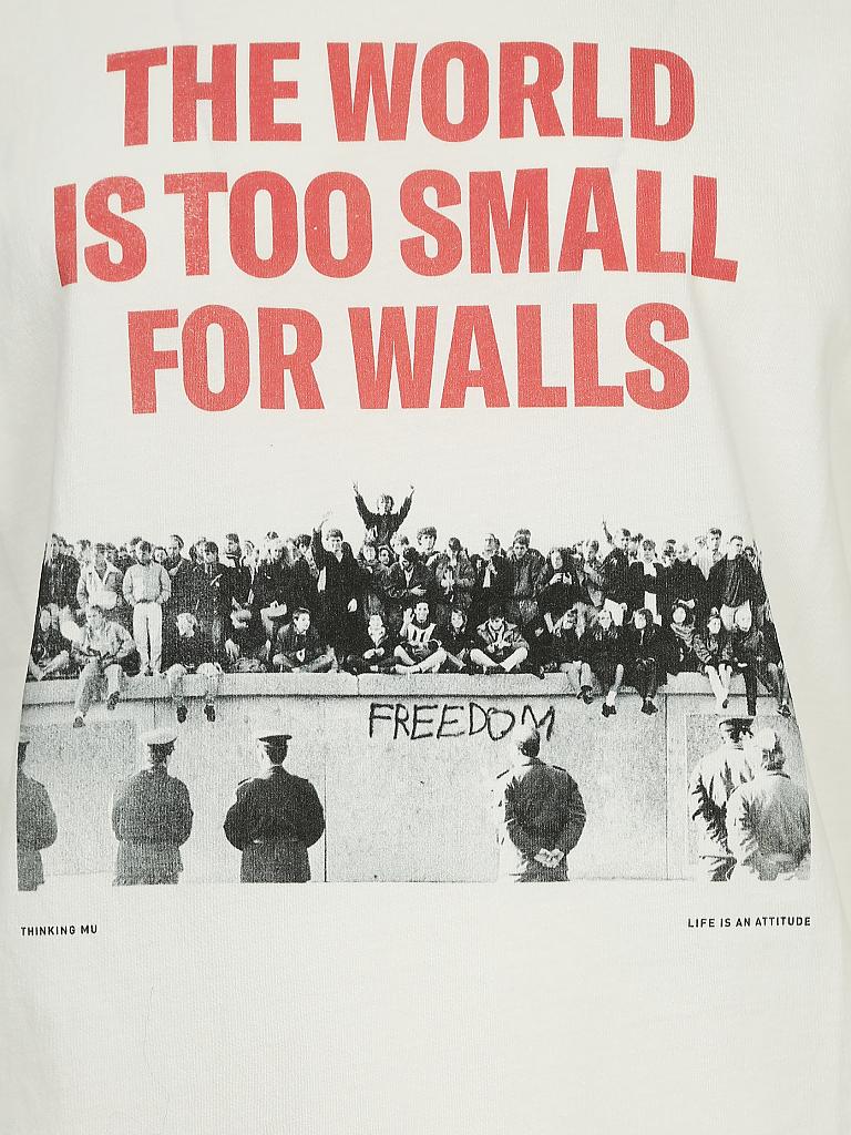 THINKING MU | T-Shirt "No Walls" | weiß
