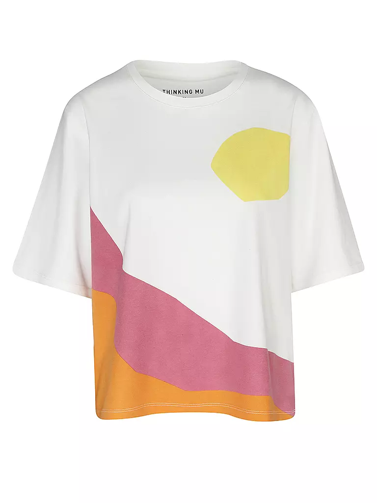 THINKING MU | T-Shirt SUNSET  | weiss