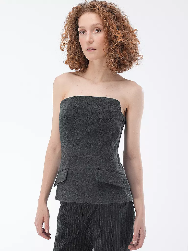 TIGER OF SWEDEN | Bustier DEMIITRA | grau