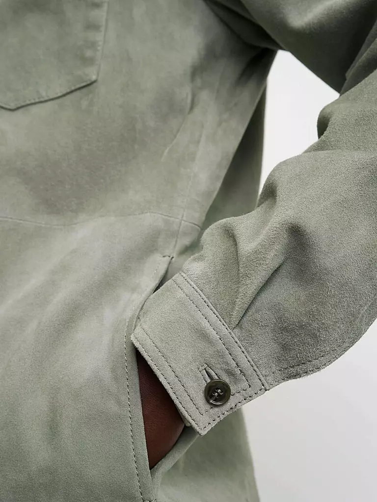 TIGER OF SWEDEN | Lederjacke  | grün