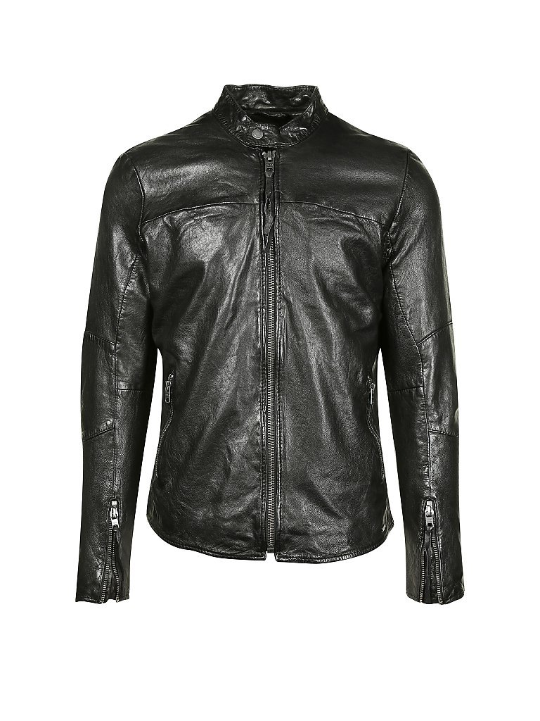 TIGHA Lederjacke schwarz | M