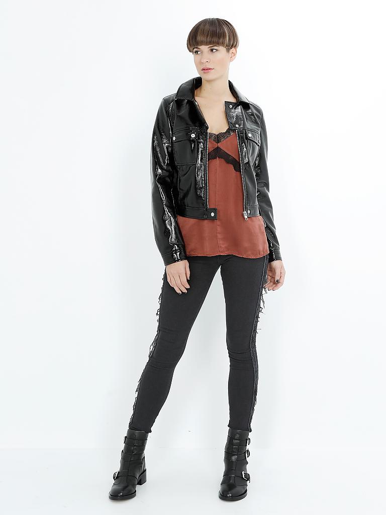 TIGHA | Lackjacke "Melisandre" | schwarz