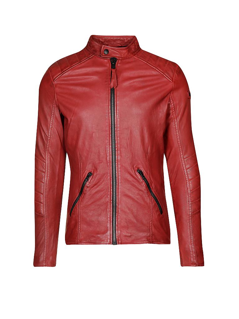 TIGHA | Lederjacke "Samson" | rot