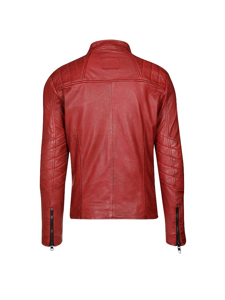 TIGHA | Lederjacke "Samson" | rot