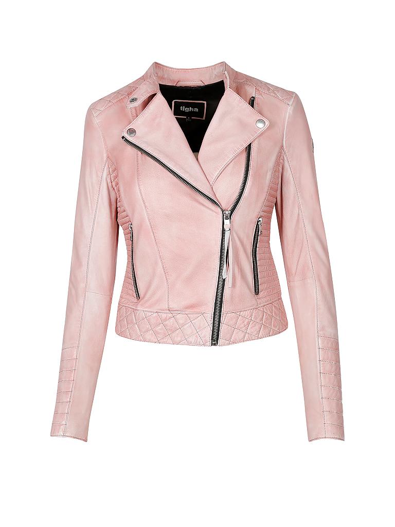 TIGHA | Lederjacke "Shuana" | rosa