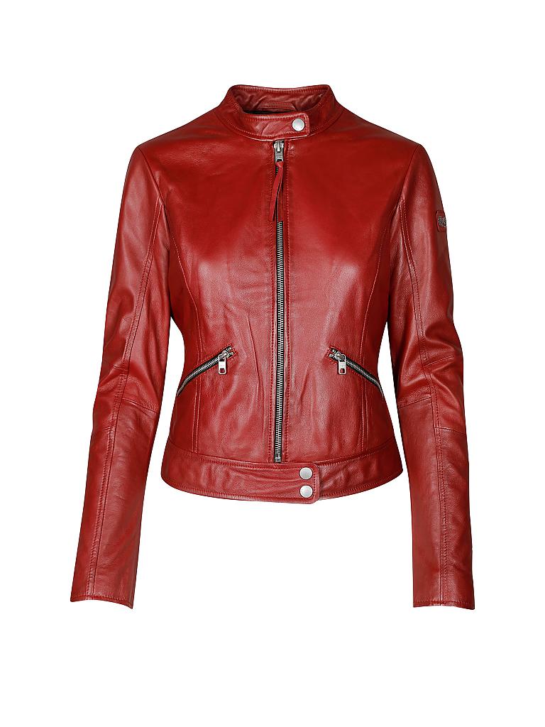 TIGHA | Lederjacke "Veronica" | rot