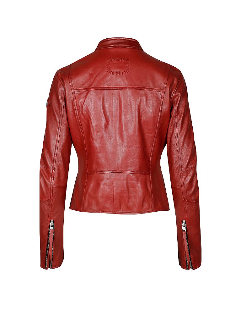 TIGHA | Lederjacke "Veronica" | rot