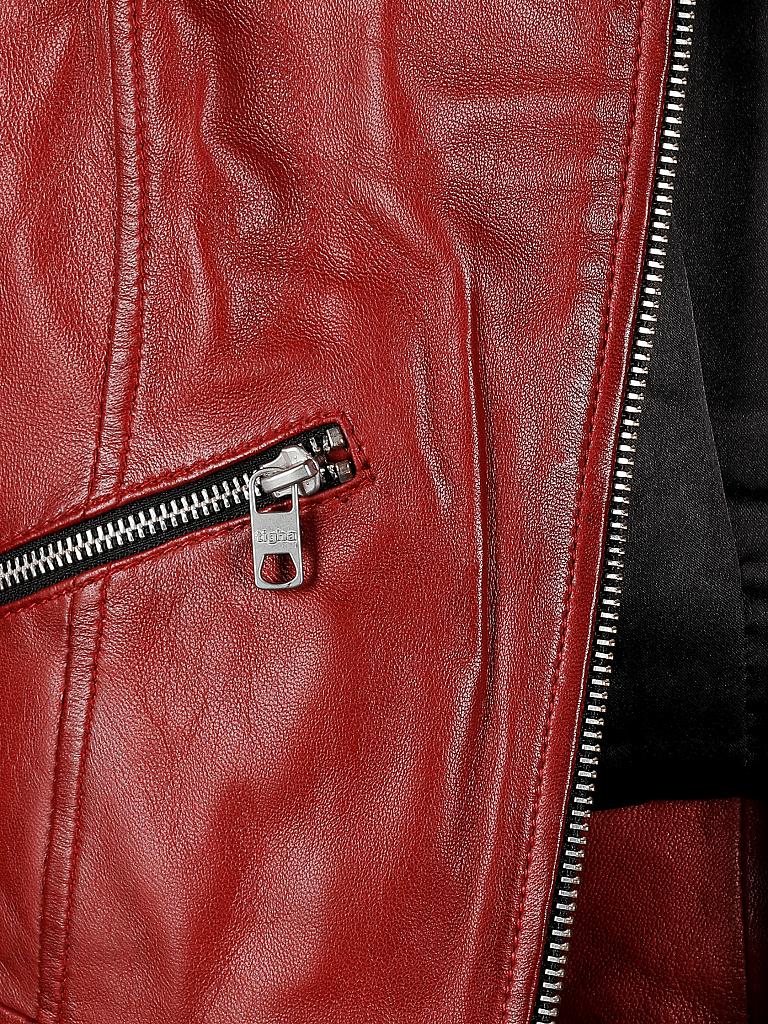 TIGHA | Lederjacke "Veronica" | rot