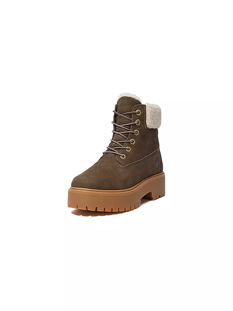 TIMBERLAND | Schnürboots STONE STREET MID WARM LINED WATERPROOF | braun