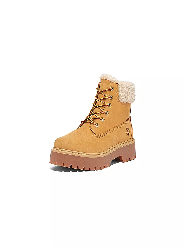 TIMBERLAND | Schnürboots STONE STREET MID WARM LINED WATERPROOF | hellbraun