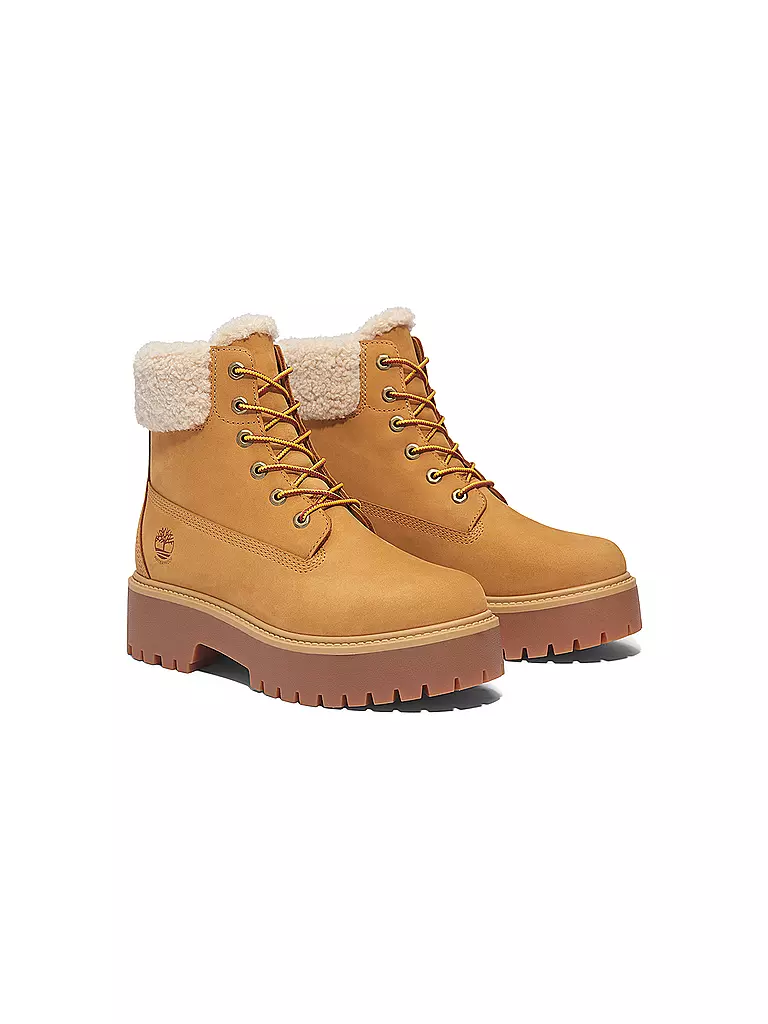 TIMBERLAND | Schnürboots STONE STREET MID WARM LINED WATERPROOF | hellbraun
