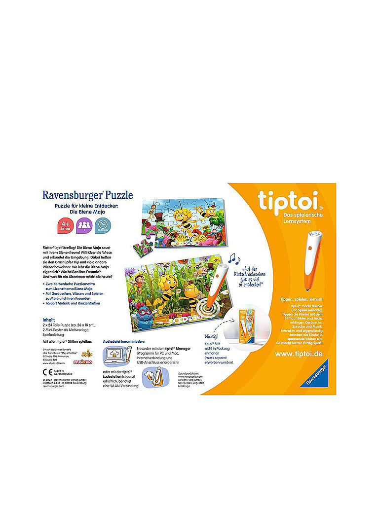 TIPTOI | tiptoi® Puzzle für kleine Entdecker: Die Biene Maja | keine Farbe