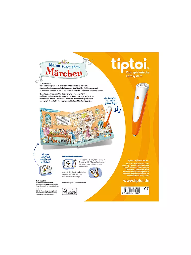 Was Ist Ein Märchen Merkmale TIPTOI tiptoi® Meine schönsten Märchen keine Farbe