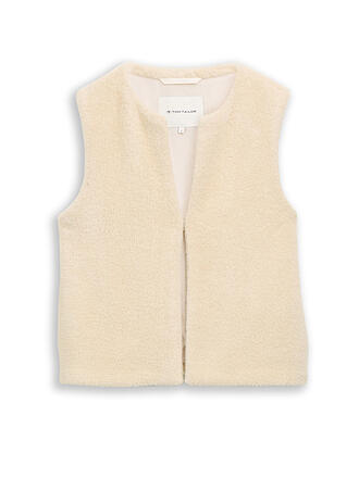 TOM TAILOR | Gilet aspect fourrure