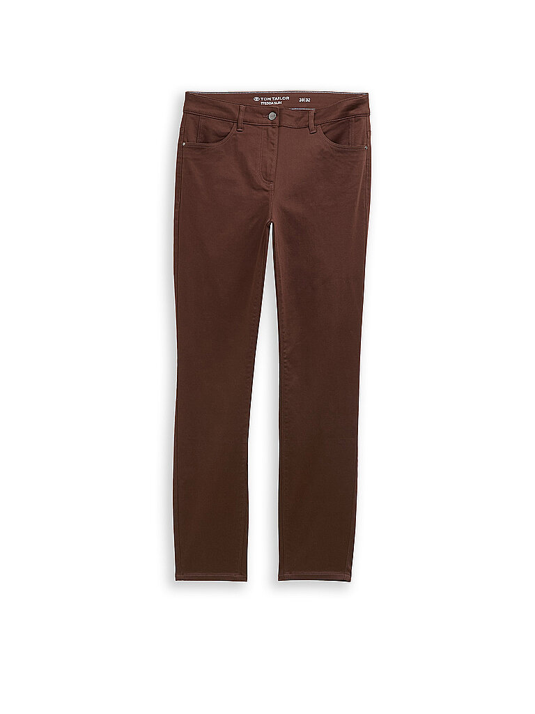 TOM TAILOR Hose Slim Fit TTEDDA  braun | 34/L32