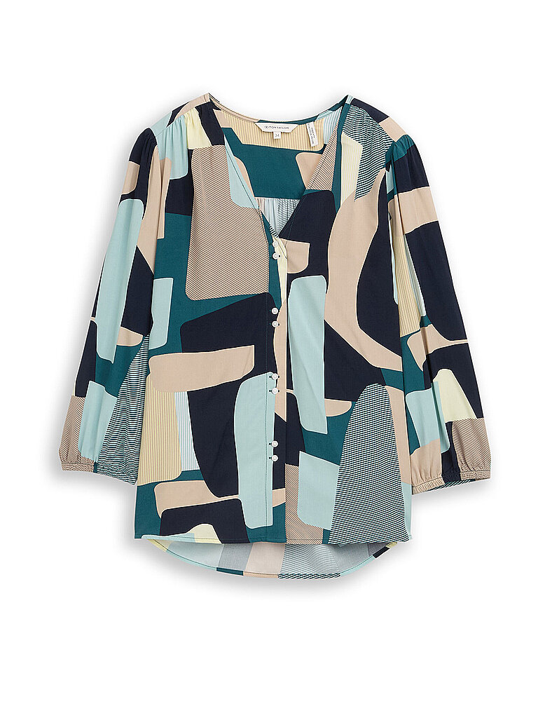 Damen Bluse mit 3/4-Ärmeln, V-Ausschnitt Tom Tailor