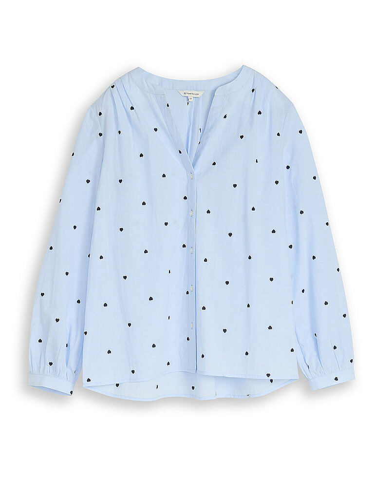 Damen Baumwoll-Chambray Blusen mit Muster Tom Tailor