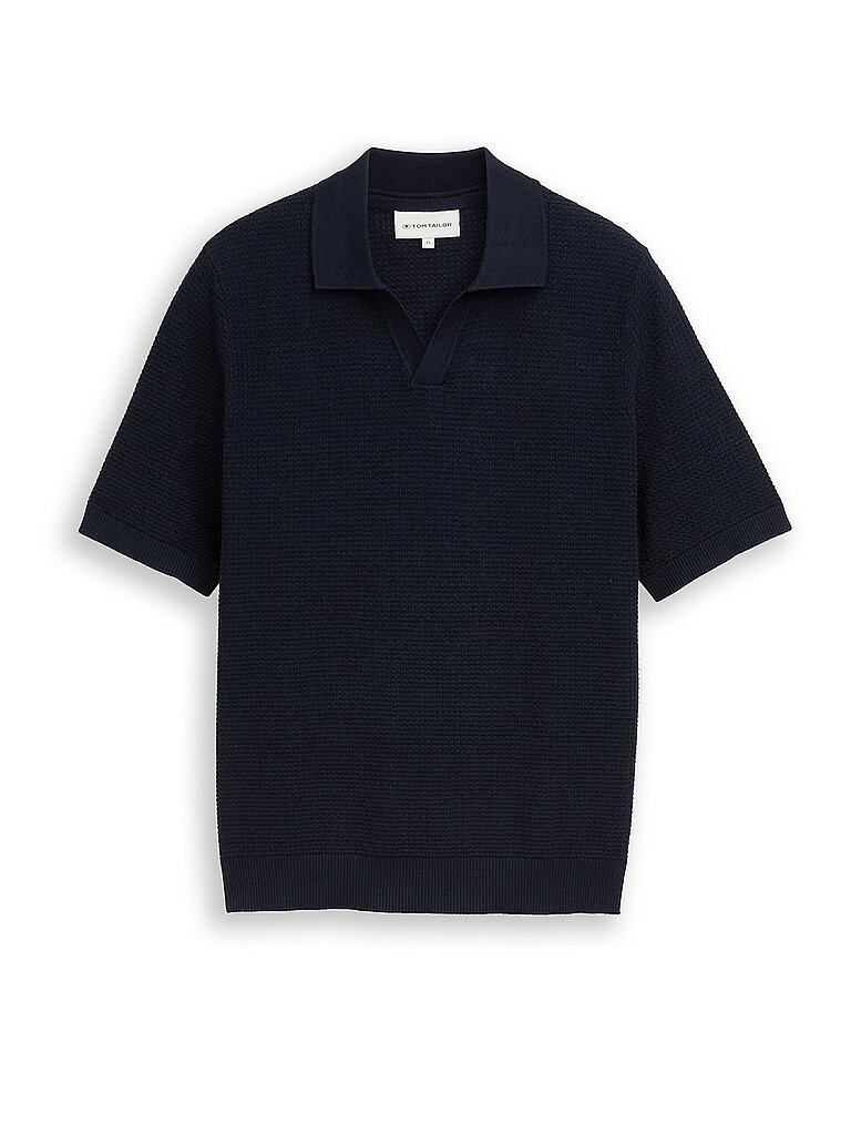 Poloshirt aus strukturiertem Baumwollstoff Tom Tailor