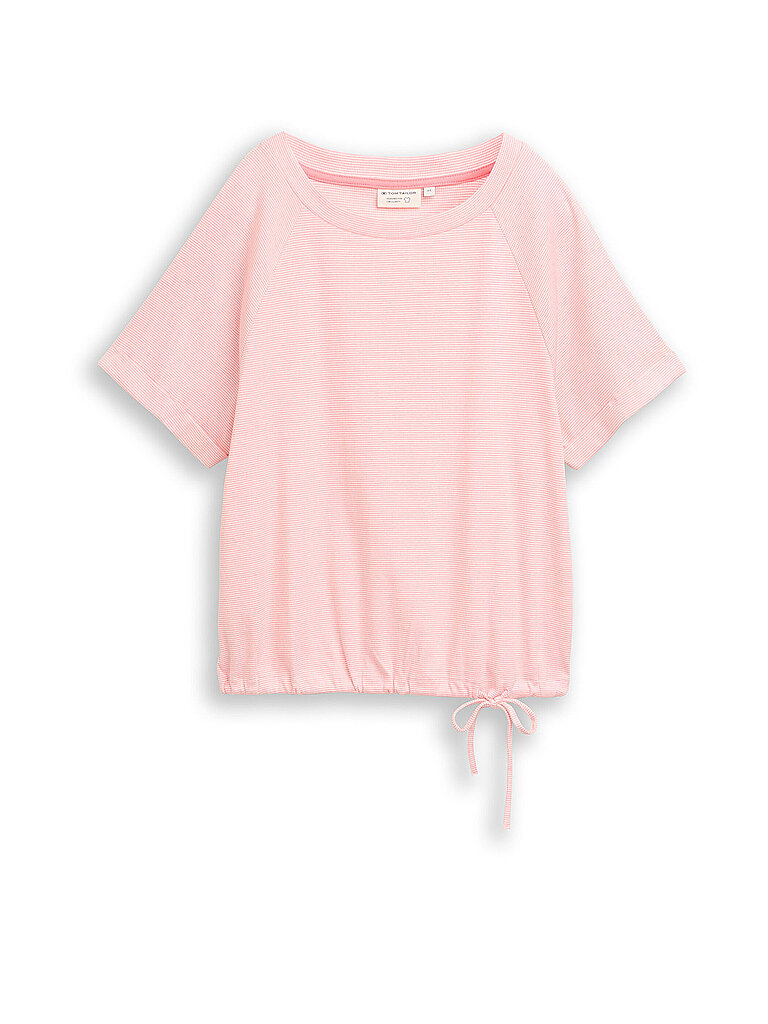 Gestreifter Ripp-T-Shirt Damen Tom Tailor